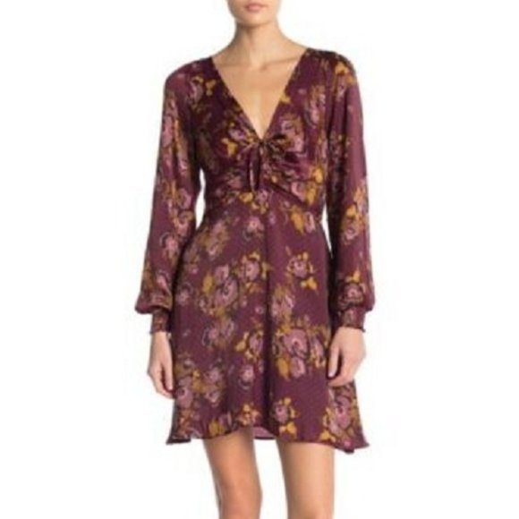 Flared Minidress Purple Floral | Poshmark